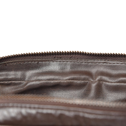 Chanel Lambskin Quilted Large Camera Case Brown 20 of 28