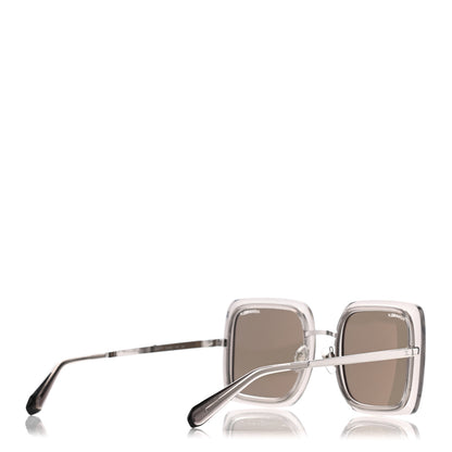 Chanel Mirror Square Sunglasses 4240 Grey 4 of 8