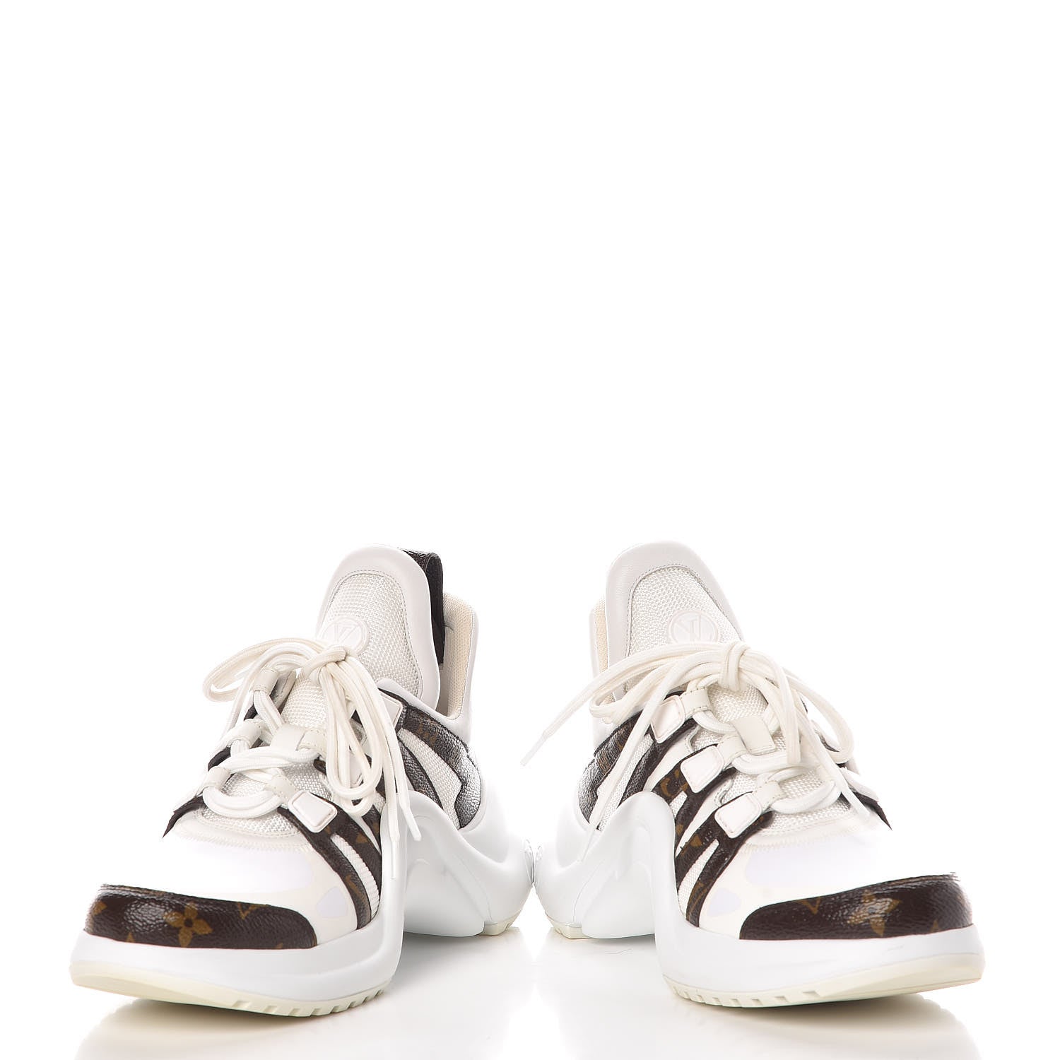 Louis Vuitton Patent Monogram LV Archlight Sneakers 38 White 5 of 10