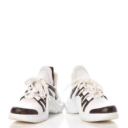 Louis Vuitton Patent Monogram LV Archlight Sneakers 38 White 5 of 10