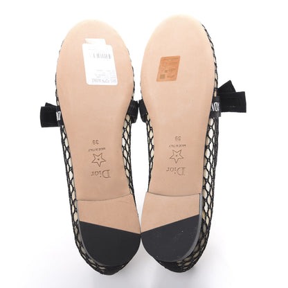 Christian Dior Resille Miss J'Adior Ballet Flat 39 Black 5 of 8
