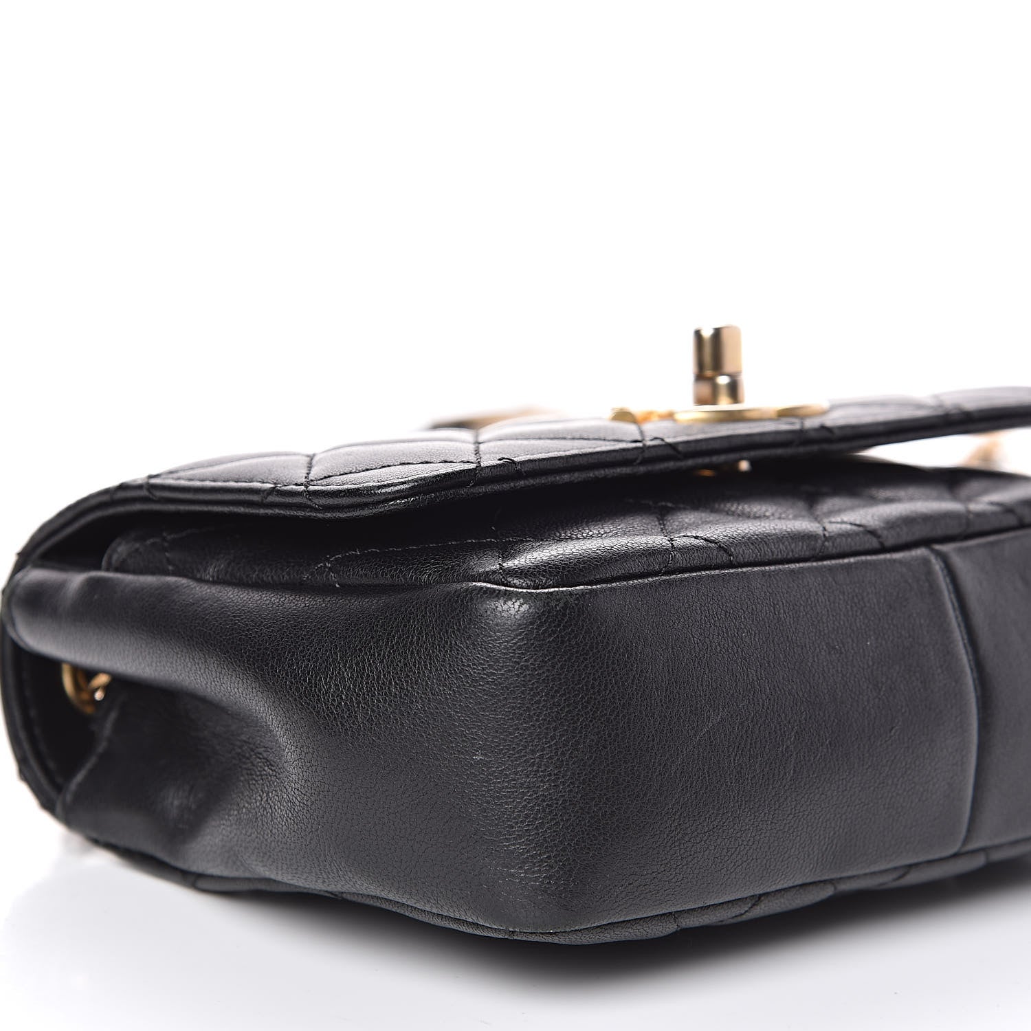 Chanel Lambskin Quilted Small Camellia Flower Flap Black 14 of 18