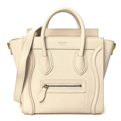 Celine Goatskin Nano Luggage White 1 of 12