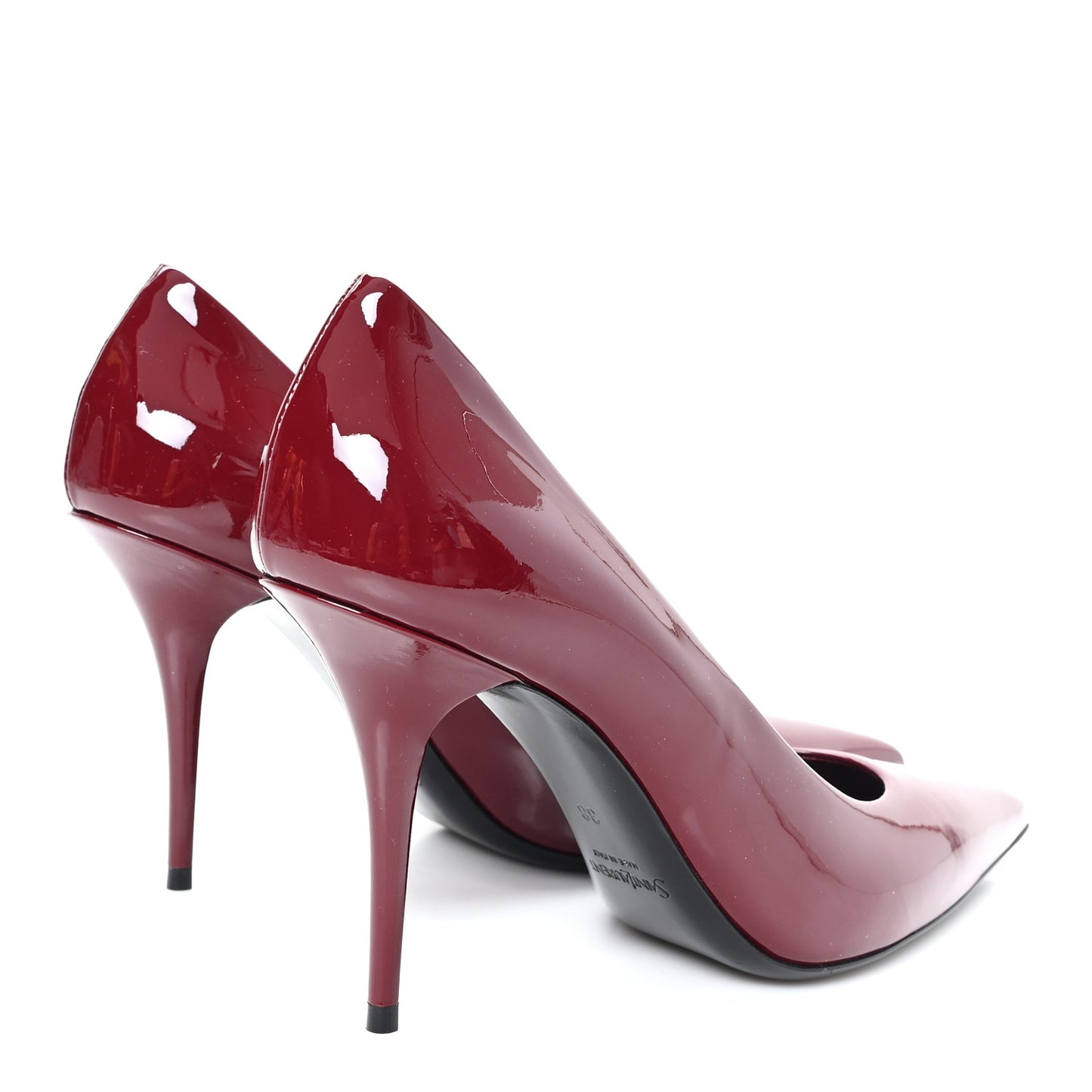 Vernice Seta Soft Norma 90 Pumps 38 Grenat