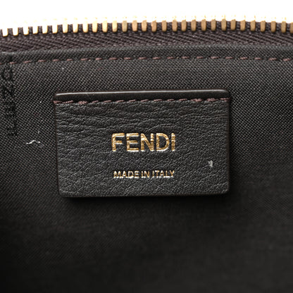 Fendi Vitello Grace Jacquard FF MIni Vanity Bag Tobacco Brown 6 of 10