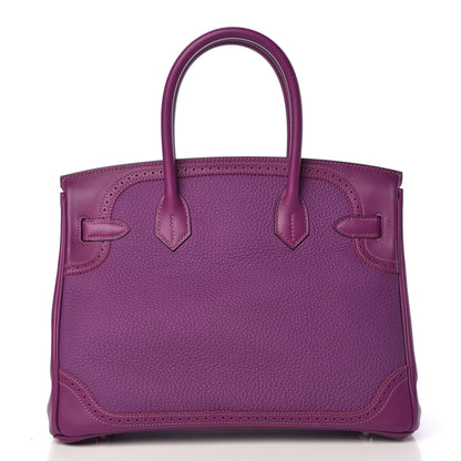 Hermes Togo Swift Ghillies Birkin 30 Anemone 4 of 36