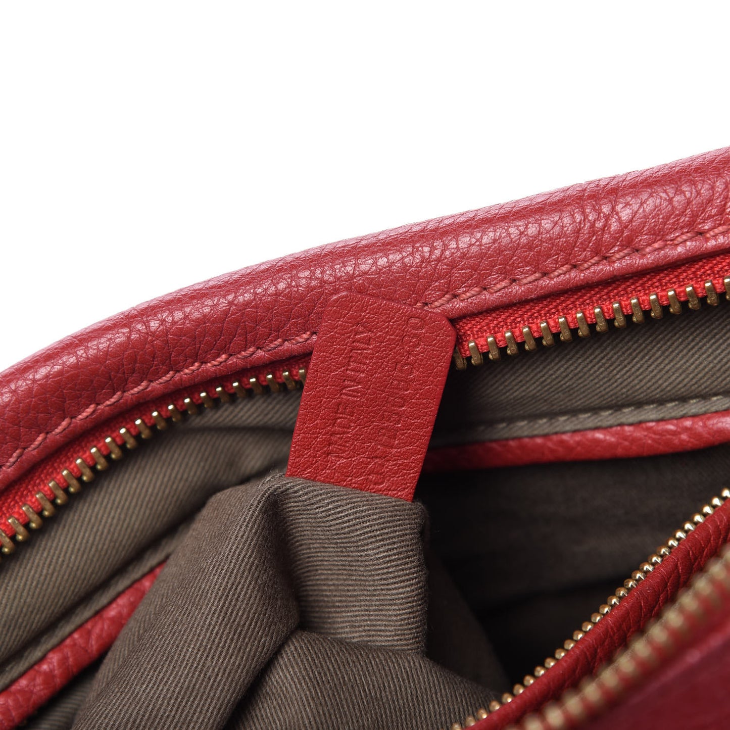 Calfskin Medium Marcie Satchel Acerola
