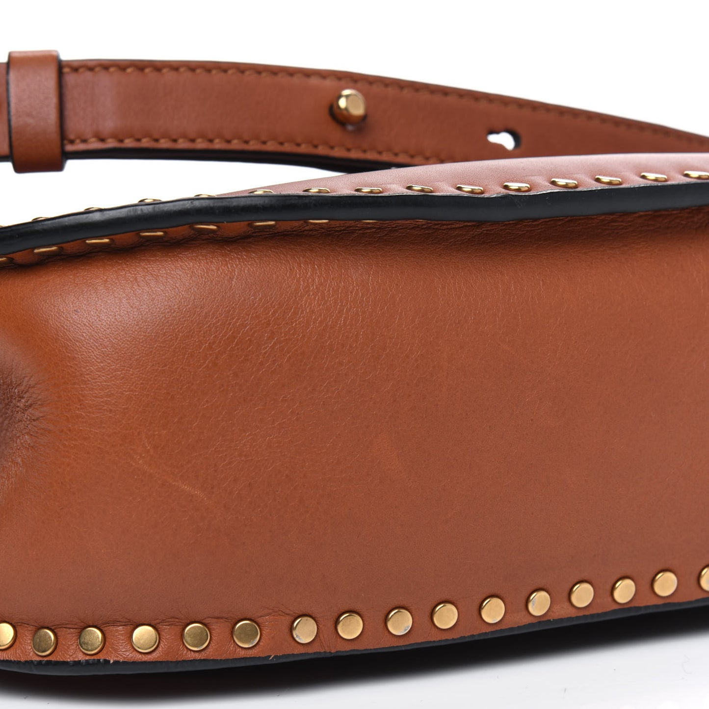 Calfskin Braided Small Hudson Shoulder Bag Caramel