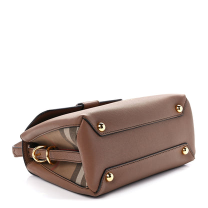 Burberry Derby Calfskin House Check Small Camberley Dark Sand 4 of 12