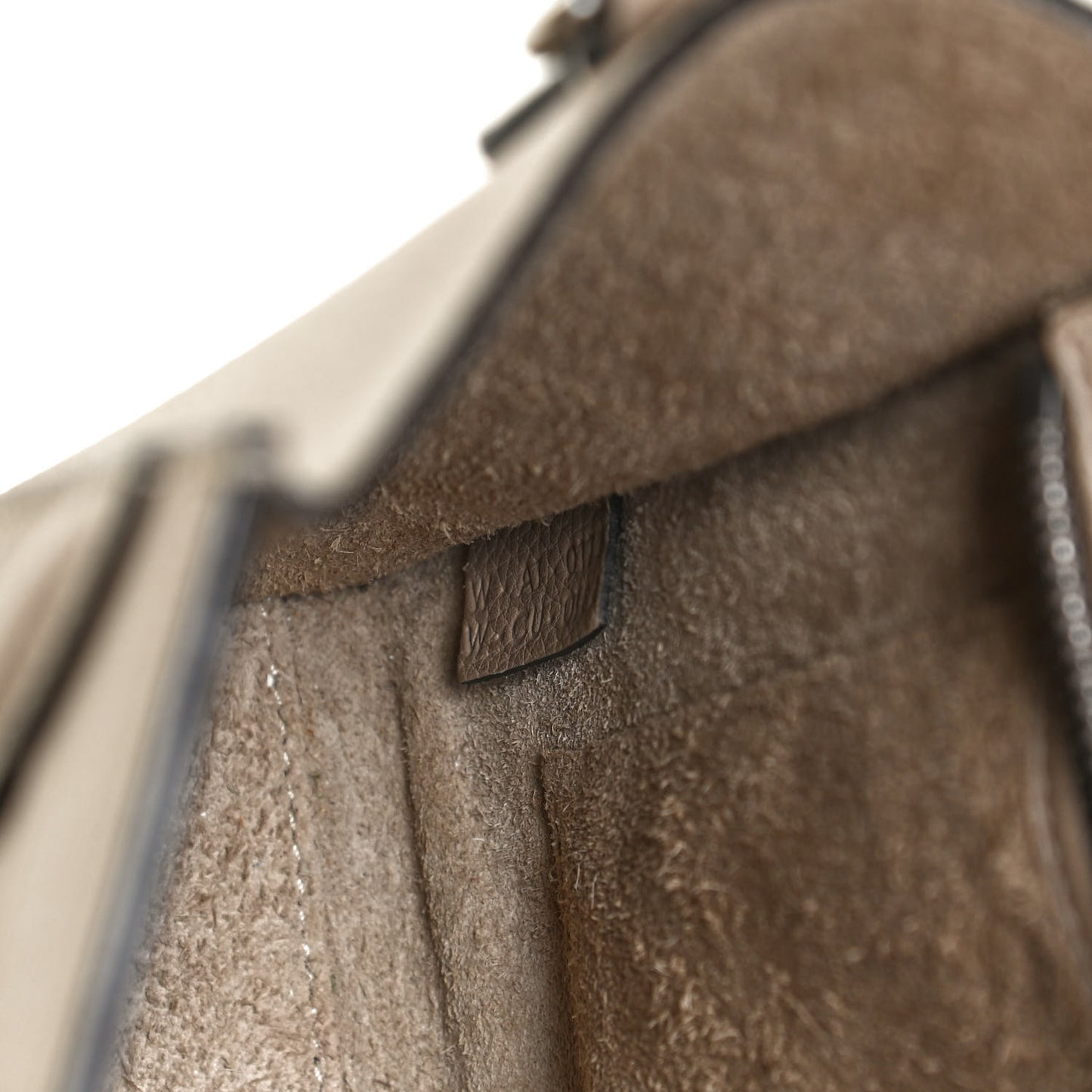 Drummed Calfskin Nano Luggage Dune