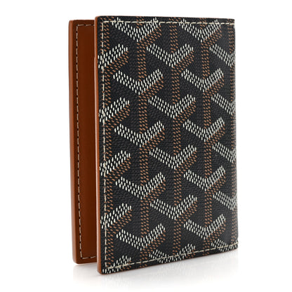 Goyard Goyardine Saint Marc Folding Card Case Black Gold 3 of 8