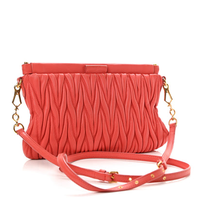 Miu Miu Nappa Matelasse Crossbody Lacca 3 of 11