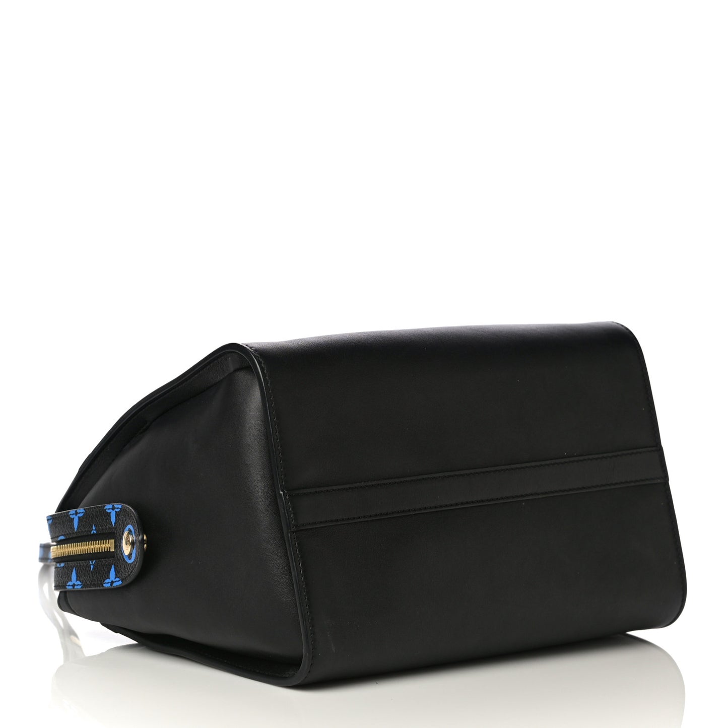 Smooth Calfskin Colored Monogram Speedy Amazon MM Blue Black