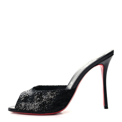 Christian Louboutin Velvet Me Dolly 100 Sandals 41 Black 1 of 7