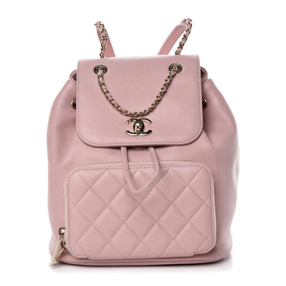 Chanel Caviar Quilted Business Affinity Backpack Pink 1 of 10