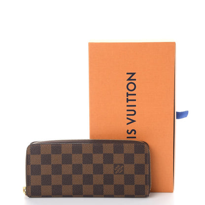Louis Vuitton Damier Ebene Clemence Wallet Rose Ballerine 8 of 8