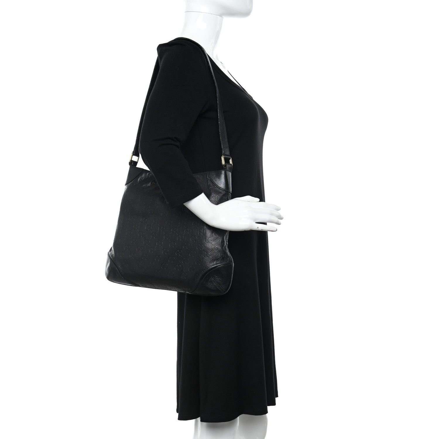 Gucci Guccissima Hobo Black 2 of 11