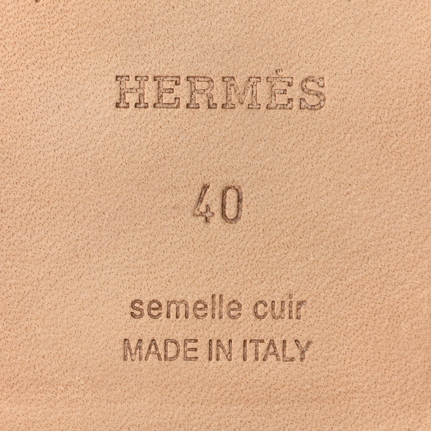 Hermes Epsom Oran Sandals 40 Vert Bouteille 7 of 10
