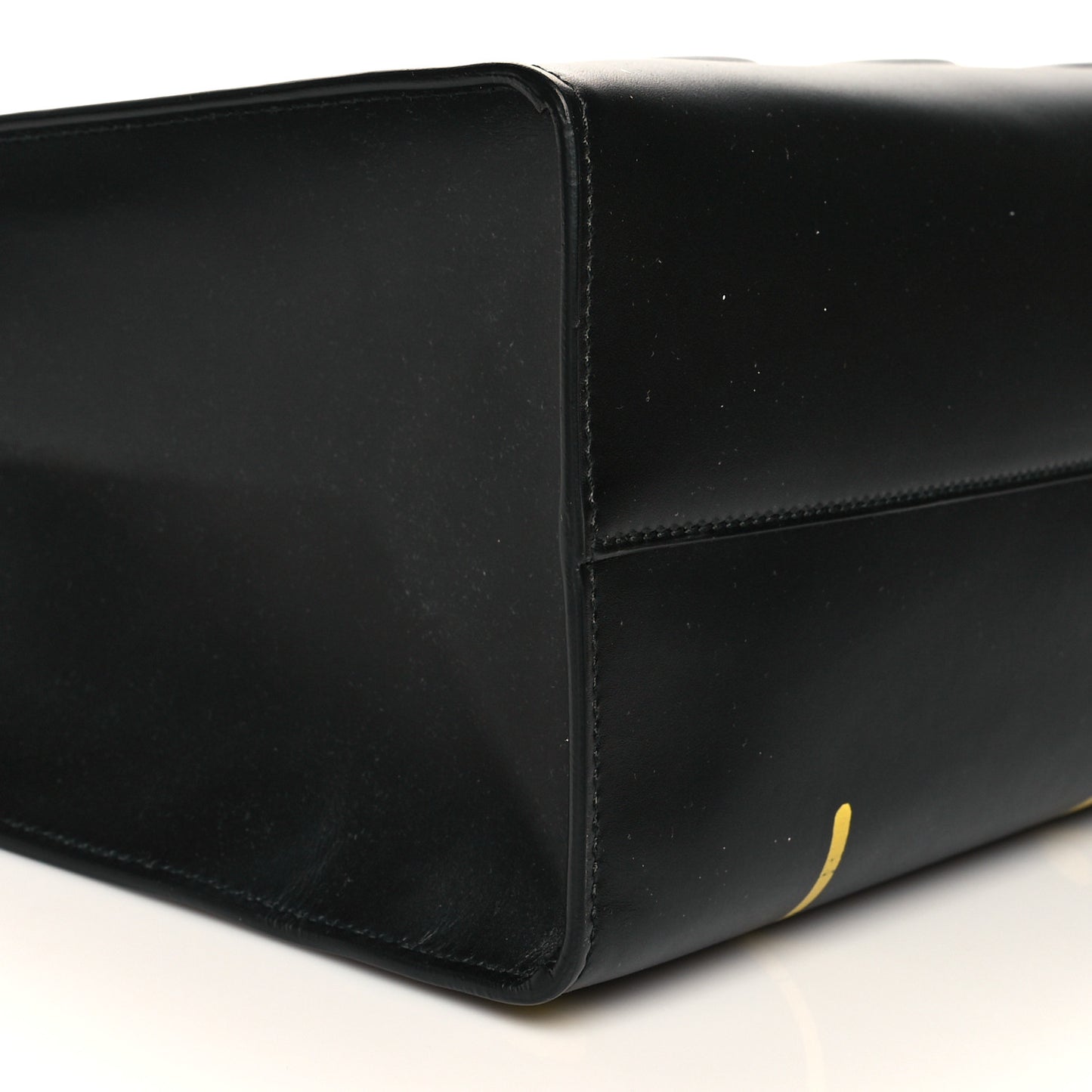 Calfskin GucciGhost Real Large XL Tote Black Yellow