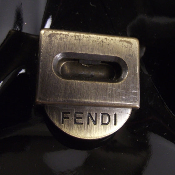 Fendi Patent Large B Bag Black 13 of 13