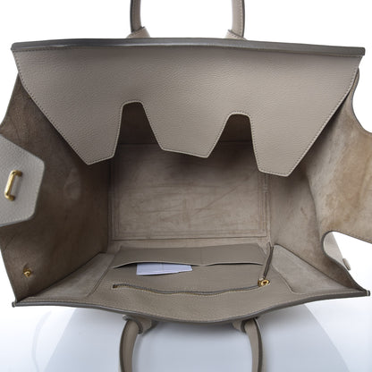 Celine Crisped Calfskin Small Tie Knot Tote Light Taupe 5 of 15