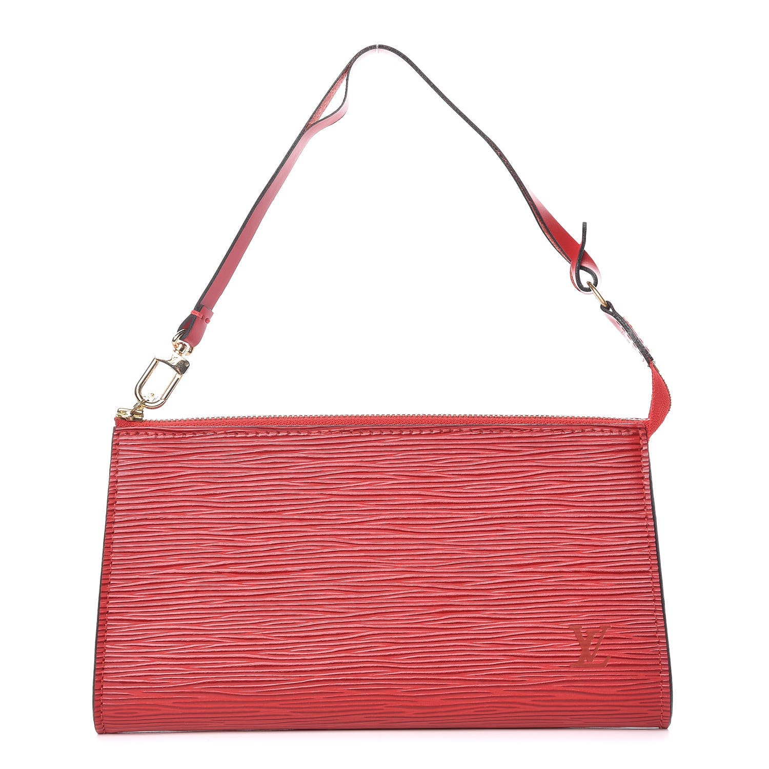 Louis Vuitton Epi Pochette Accessories 21 Castillan Red 1 of 10