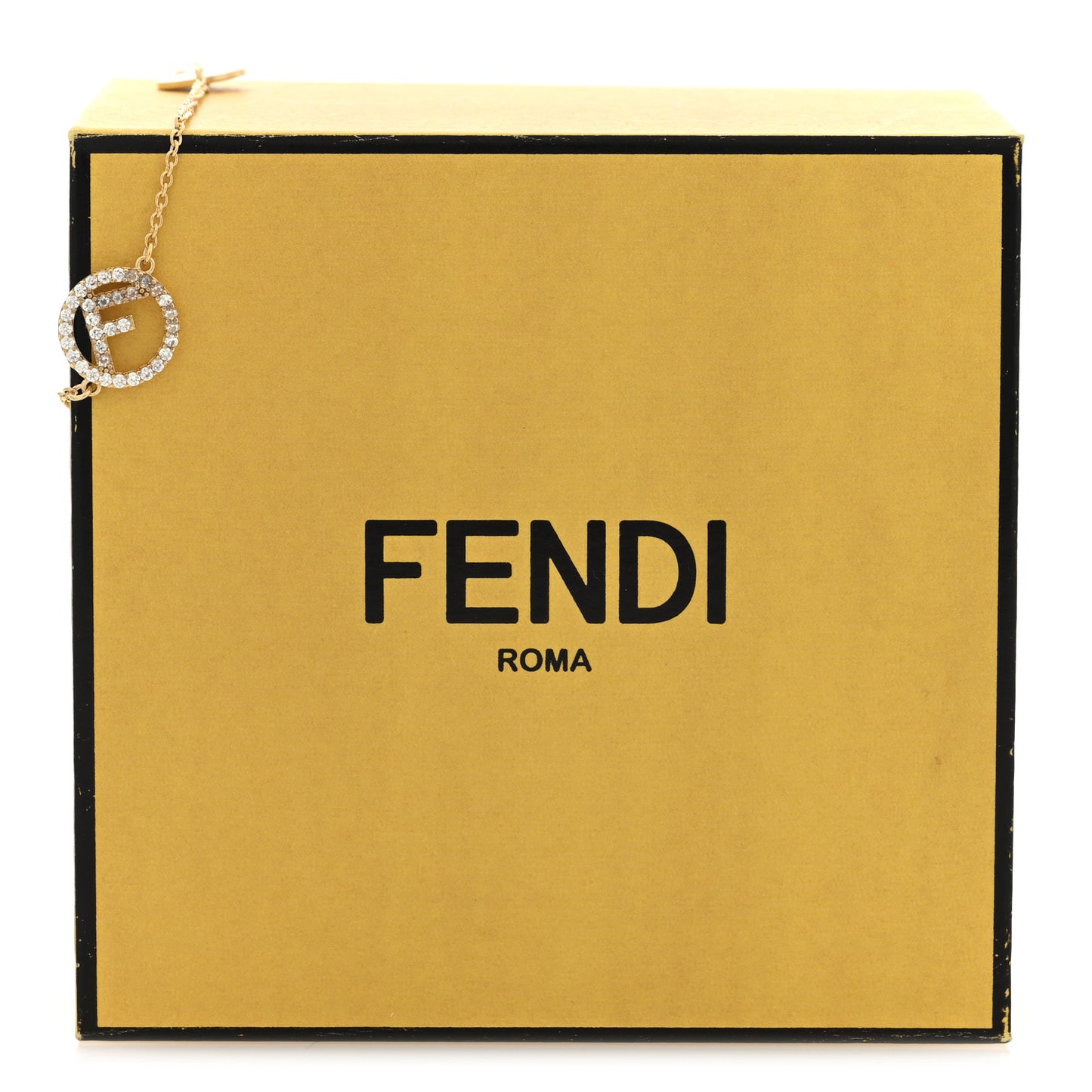 Brass Crystal F is Fendi Bracelet Gold