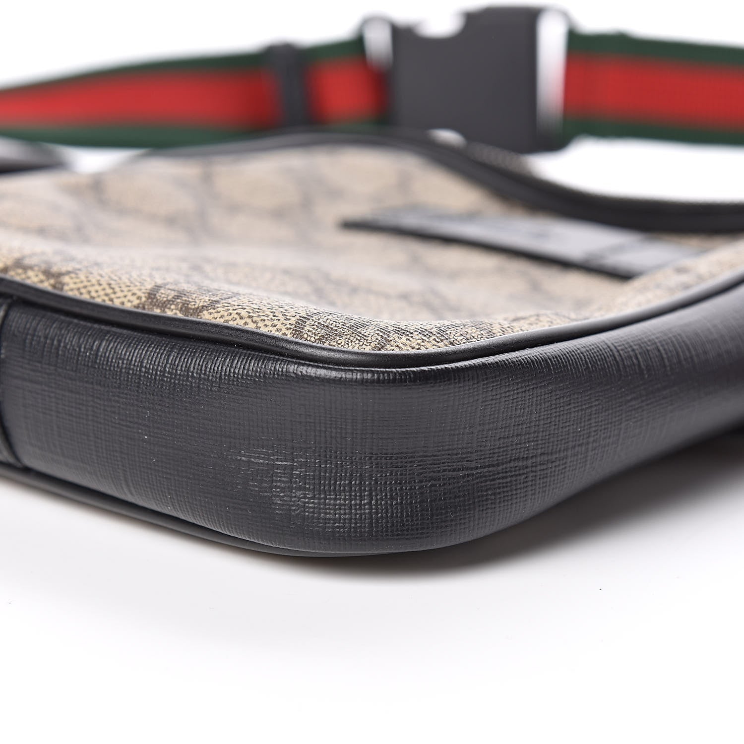 Gucci GG Supreme Monogram Web Belt Bag Black 11 of 13