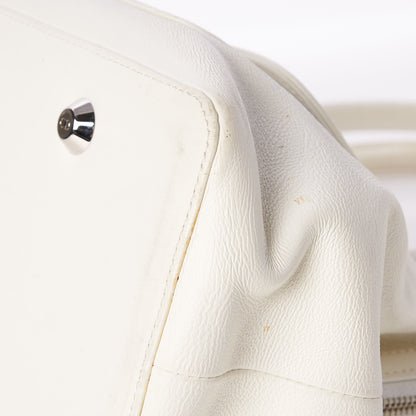 Christian Dior Calfskin Frame Satchel White 16 of 20