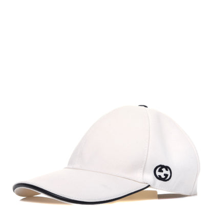 Gucci Canvas Web Baseball Hat S 57 White 1 of 8