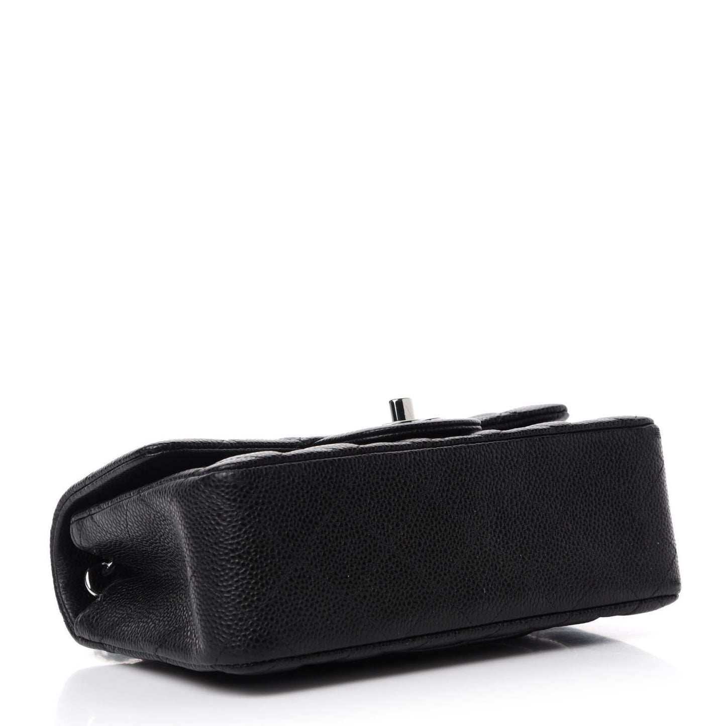 Caviar Quilted Mini Rectangular Flap Black