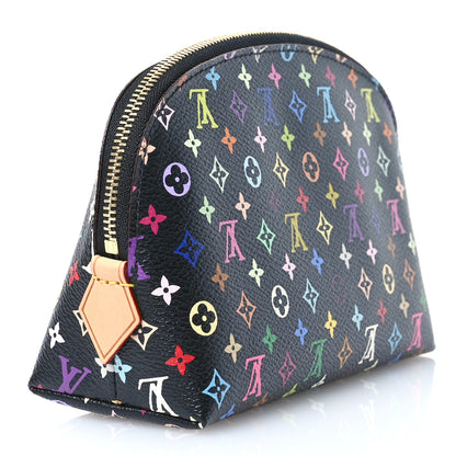 Louis Vuitton Monogram Multicolor Cosmetic Pouch Black Grenade 3 of 6