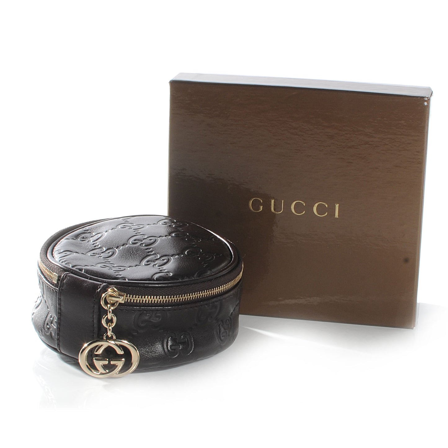 Guccissima Leather Travel Jewelry Pouch