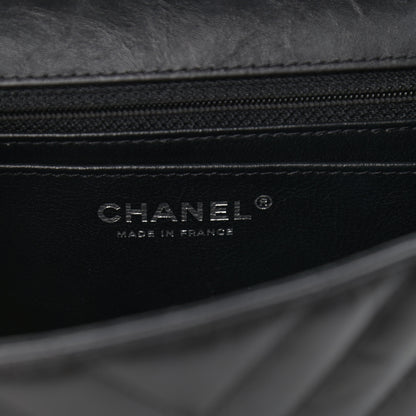 Chanel Aged Calfskin Chevron Quilted 2.55 Reissue Mini Flap So Black 6 of 12
