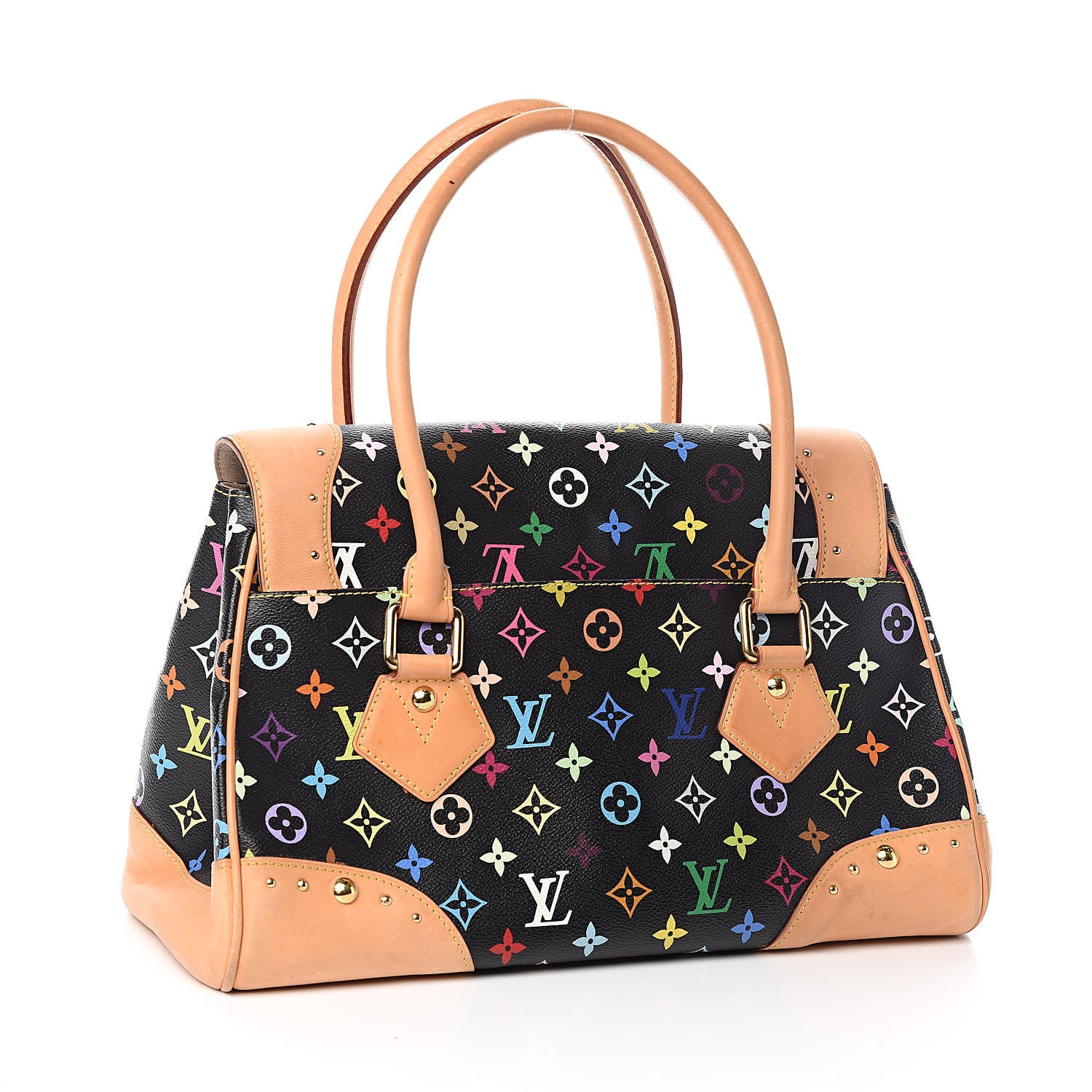 Louis Vuitton Monogram Multicolor Beverly GM Black 4 of 15
