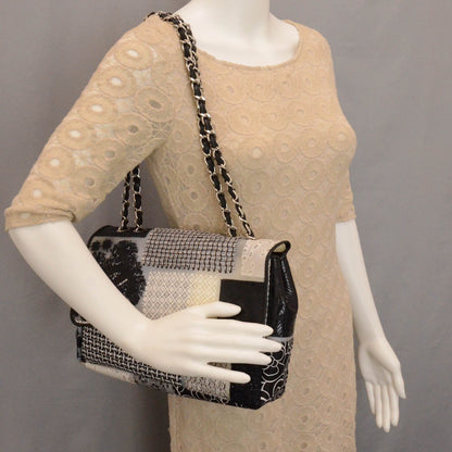 Chanel Patchwork Tweed Jumbo Flap 2 of 12