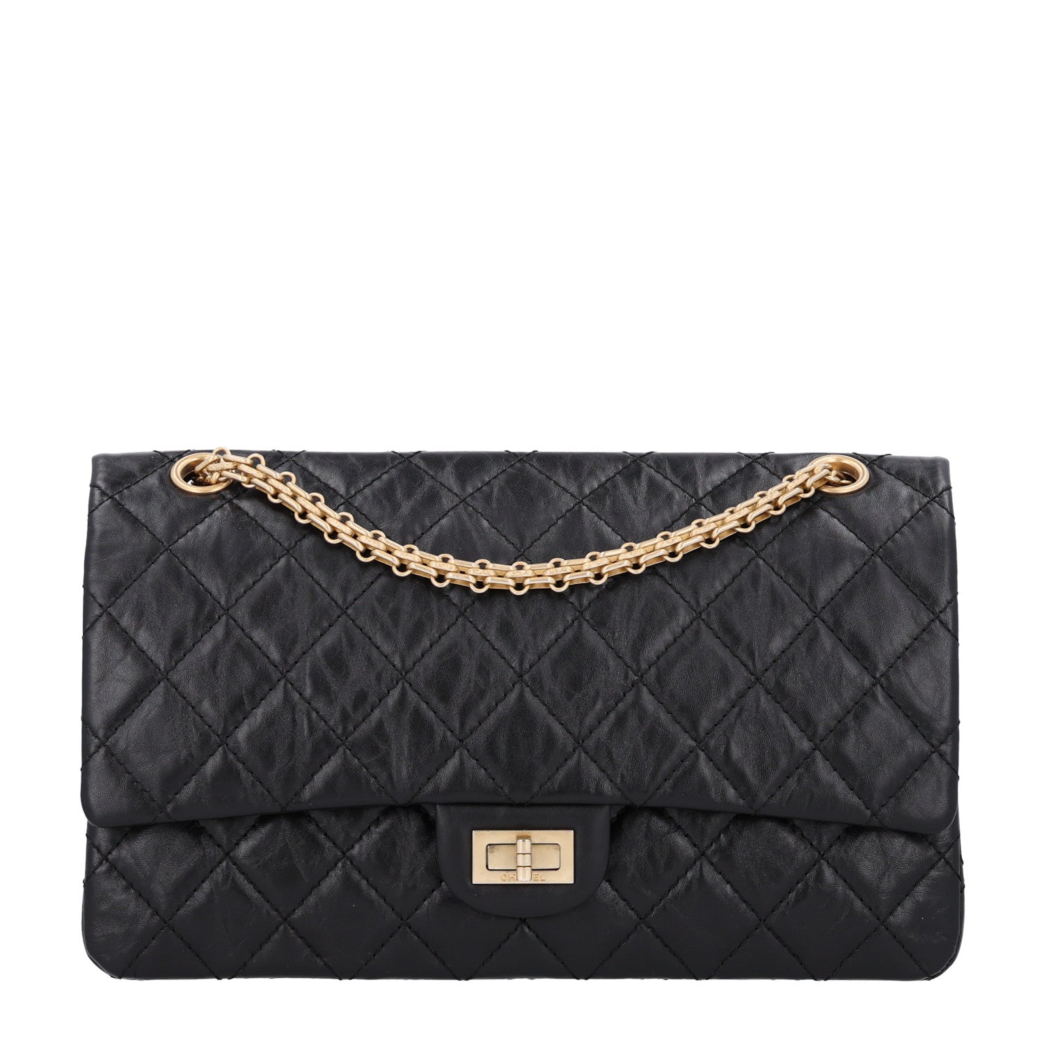 Chanel Aged Calfskin Quilted 2.55 Reissue 226 Flap Black 1 of 10