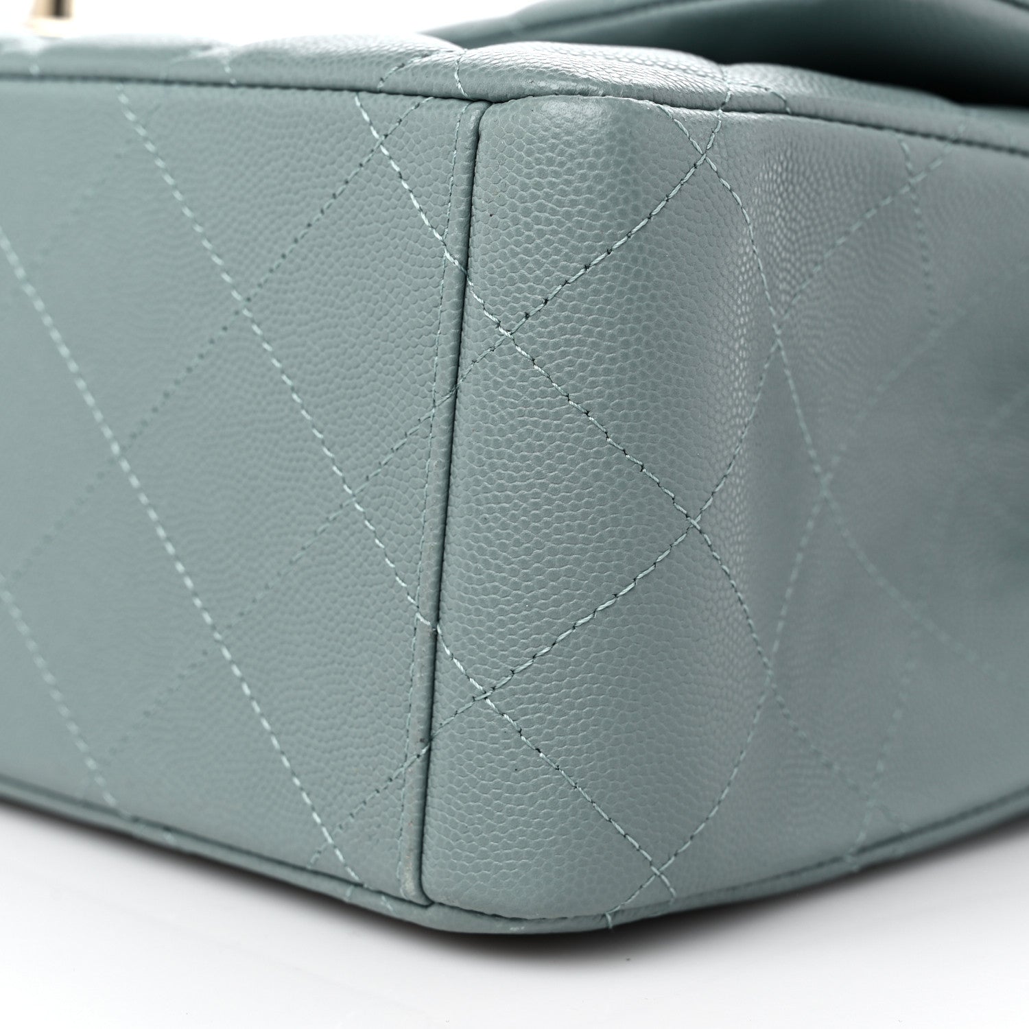 Chanel Caviar Quilted Maxi Double Flap Dark Green 9 of 9