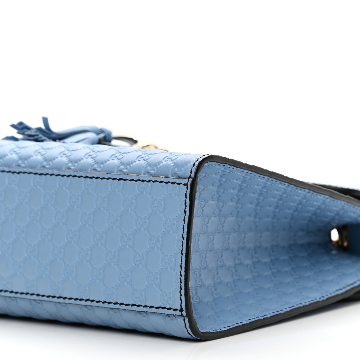 Microguccissima Medium Emily Chain Shoulder Bag Mineral Blue