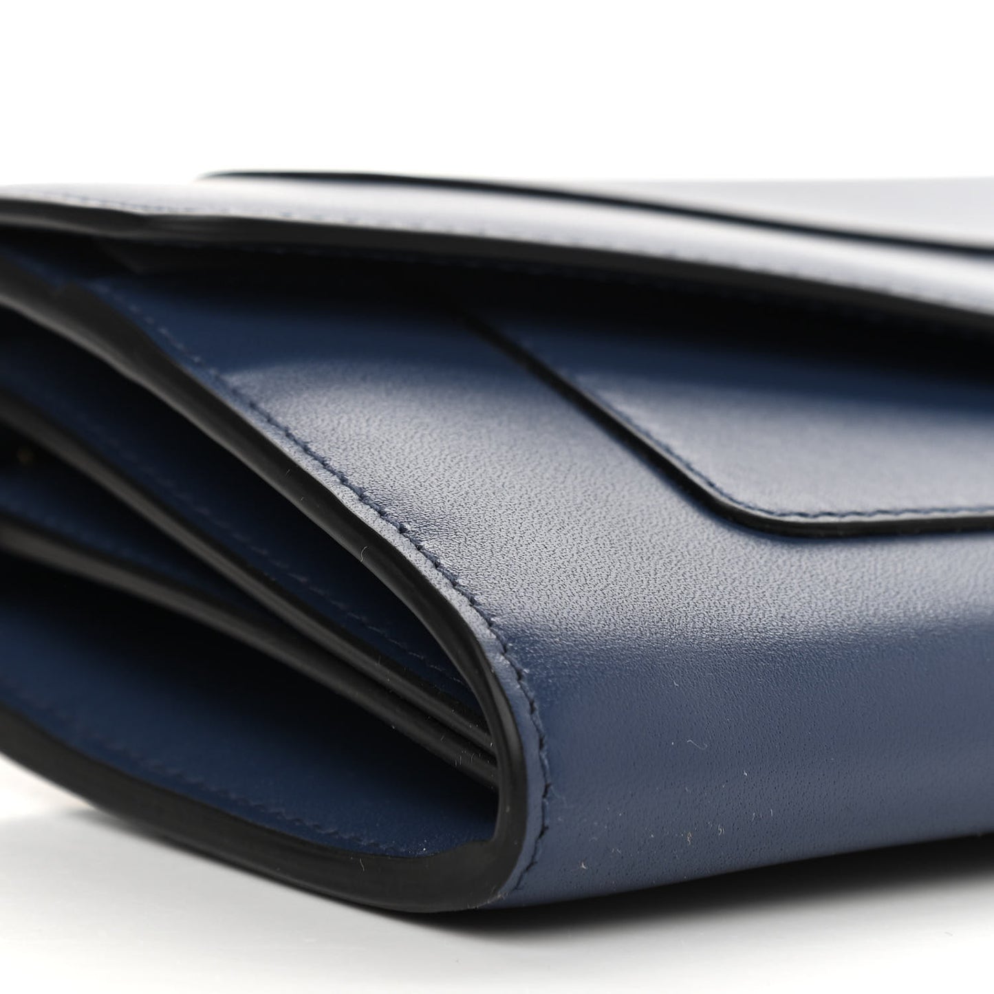 Calfskin Serpenti Forever Chain Wallet Blue