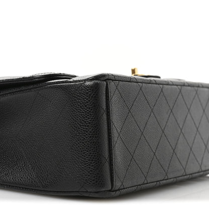 Chanel Caviar Quilted Maxi Double Flap Black 9 of 12