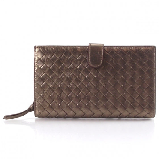 Bottega Veneta Woven Leather Wallet Dust Petille 3 of 10