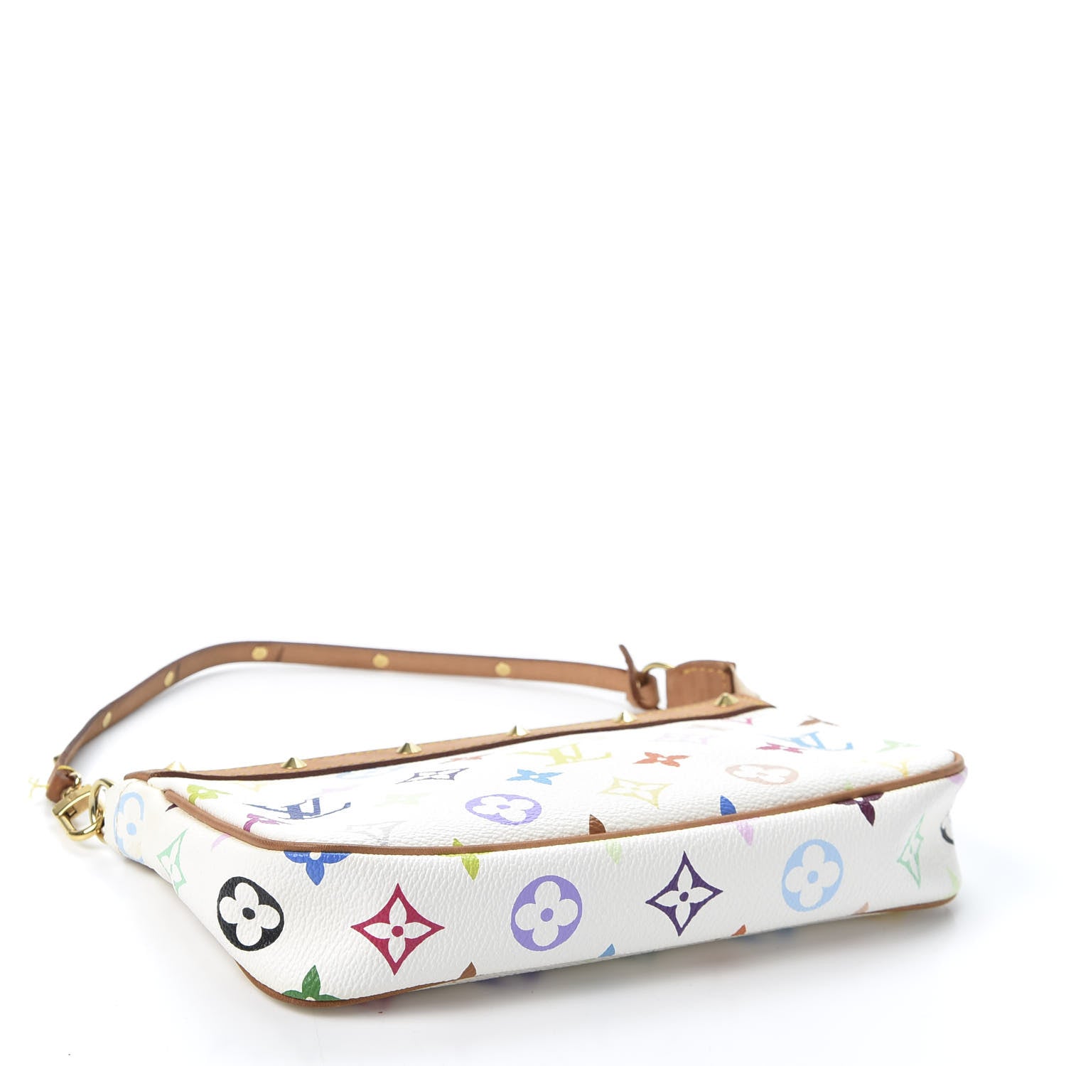 Louis Vuitton Monogram Multicolor Pochette Accessories White 3 of 8