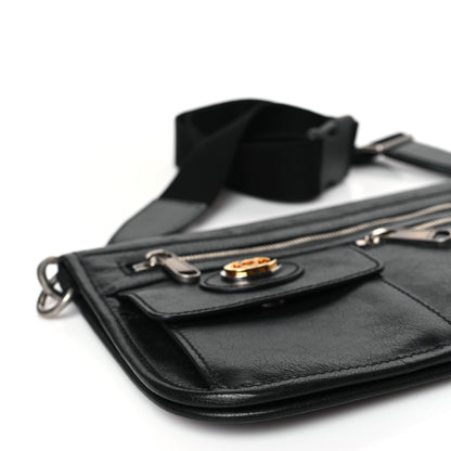 Gucci Fluffy Calfskin Morpheus Messenger Bag Black 9 of 10