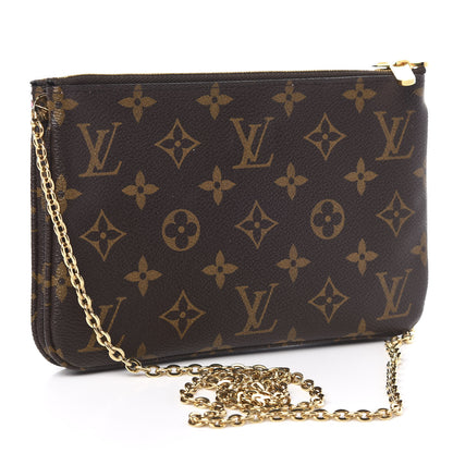 Louis Vuitton Monogram 2019 Christmas Animation Double Zip Pochette 3 of 11