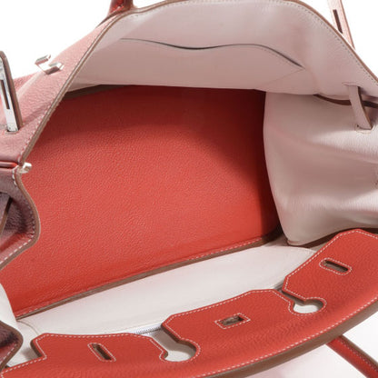 Hermes Taurillon Clemence Eclat Birkin 35 Sanguine Blanc 5 of 21