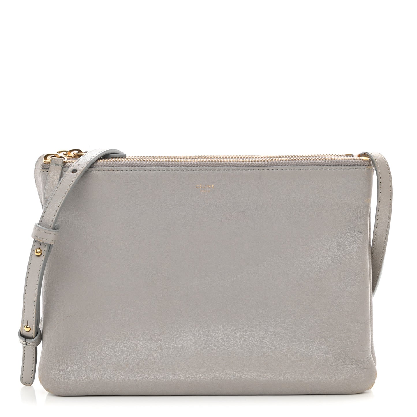 Lambskin Large Trio Crossbody Bag Smoke