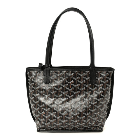 Goyardine Reversible Mini Anjou Black