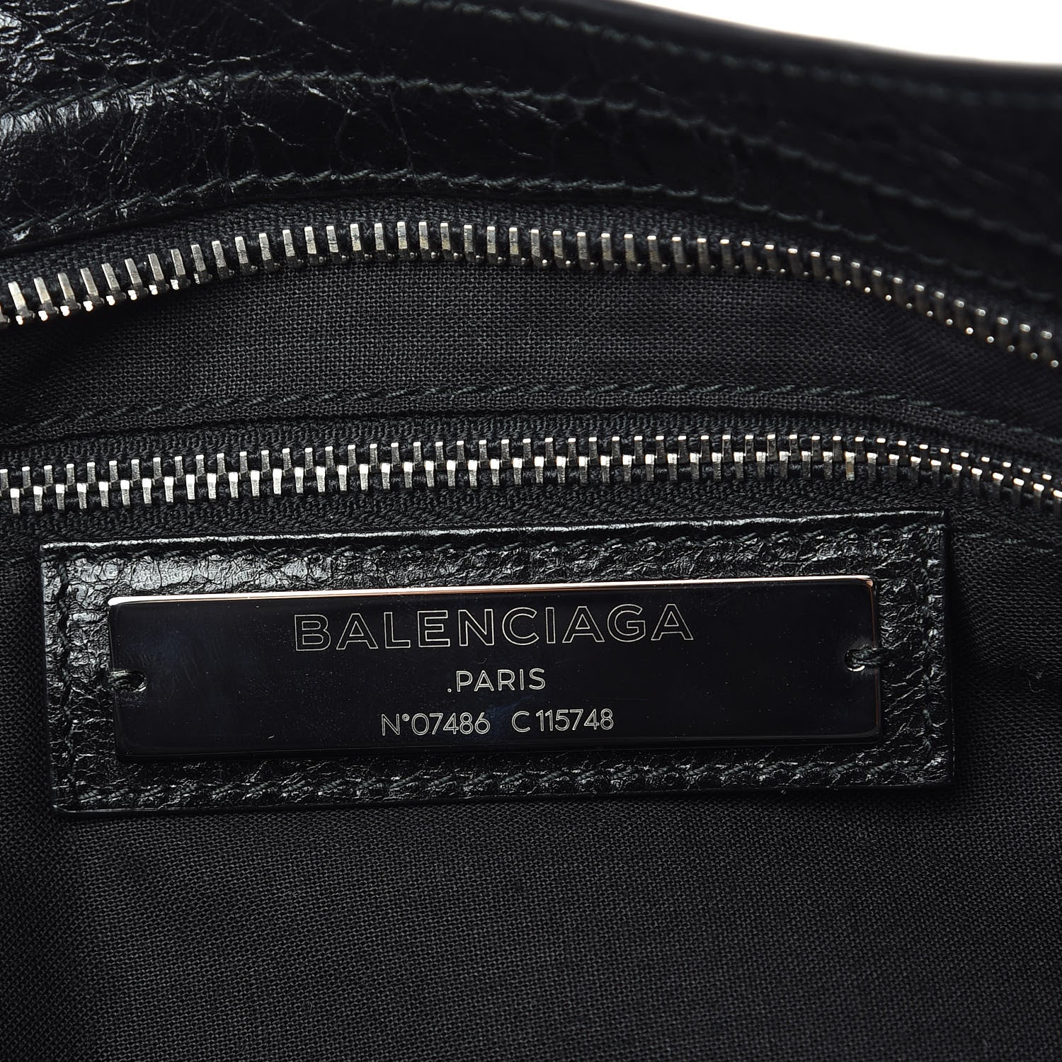 Balenciaga Agneau Classic Silver Hardware City Black 5 of 8