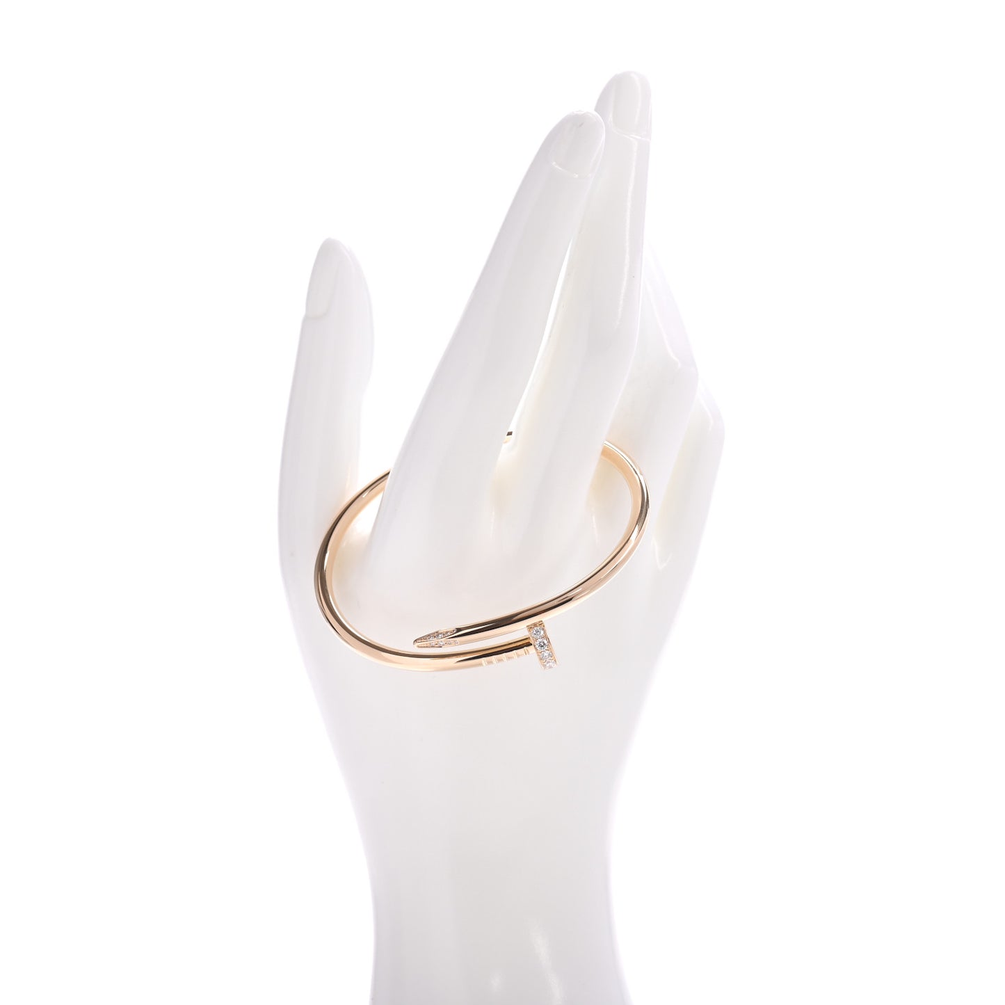 18K Yellow Gold Diamond Juste Un Clou Bracelet 17